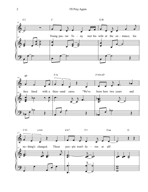 I'll Pray Again | Solo with Piano PDF